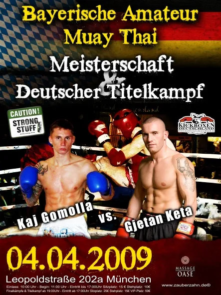 04.04.2009 - Bayrische Muay Thai Amateur Meisterschaft   Deutscher Titelkampf