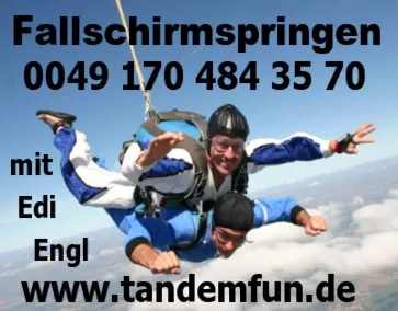 Fallschirmspringen in Dingolfing / Niederbayern